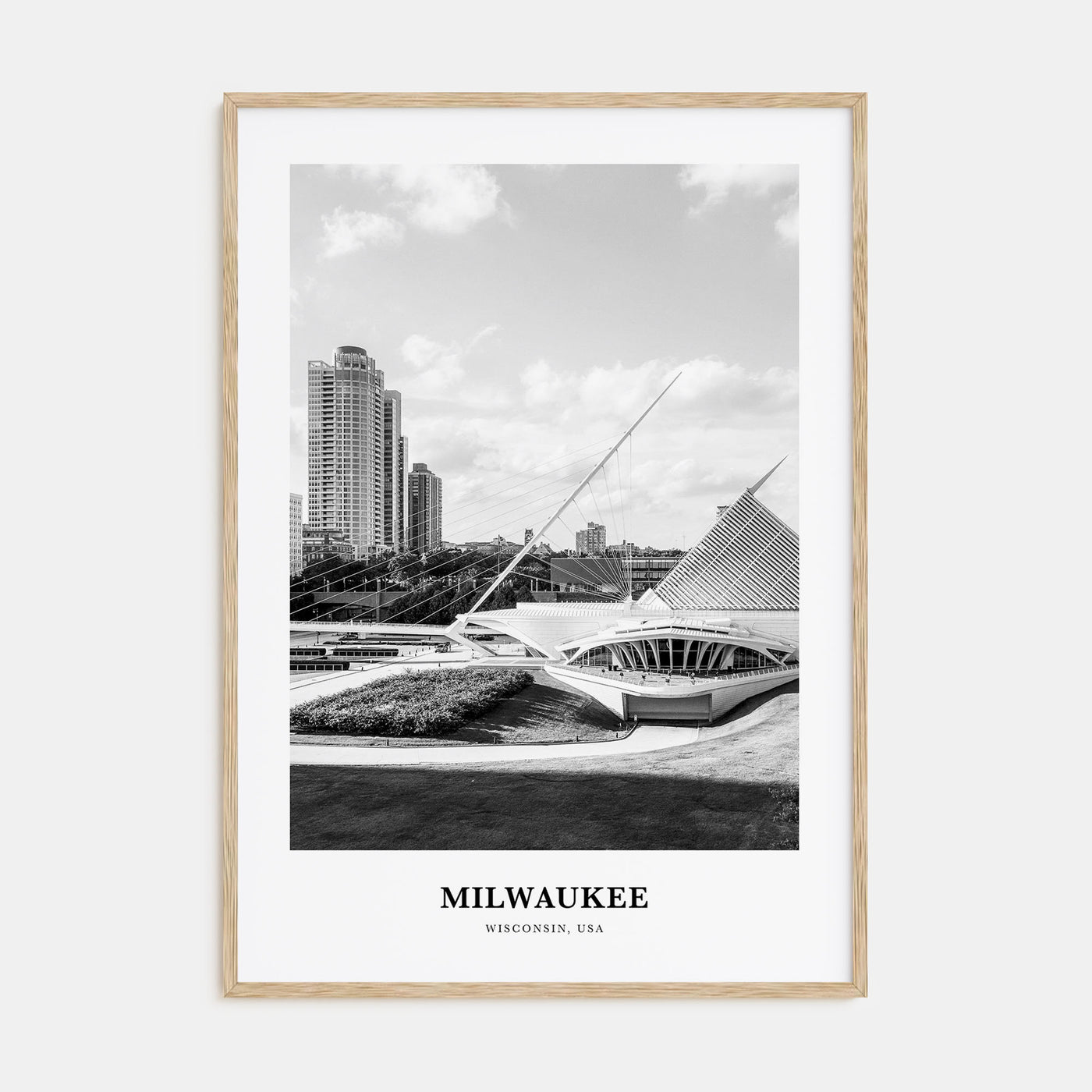 Milwaukee Portrait B&W No 2 Poster