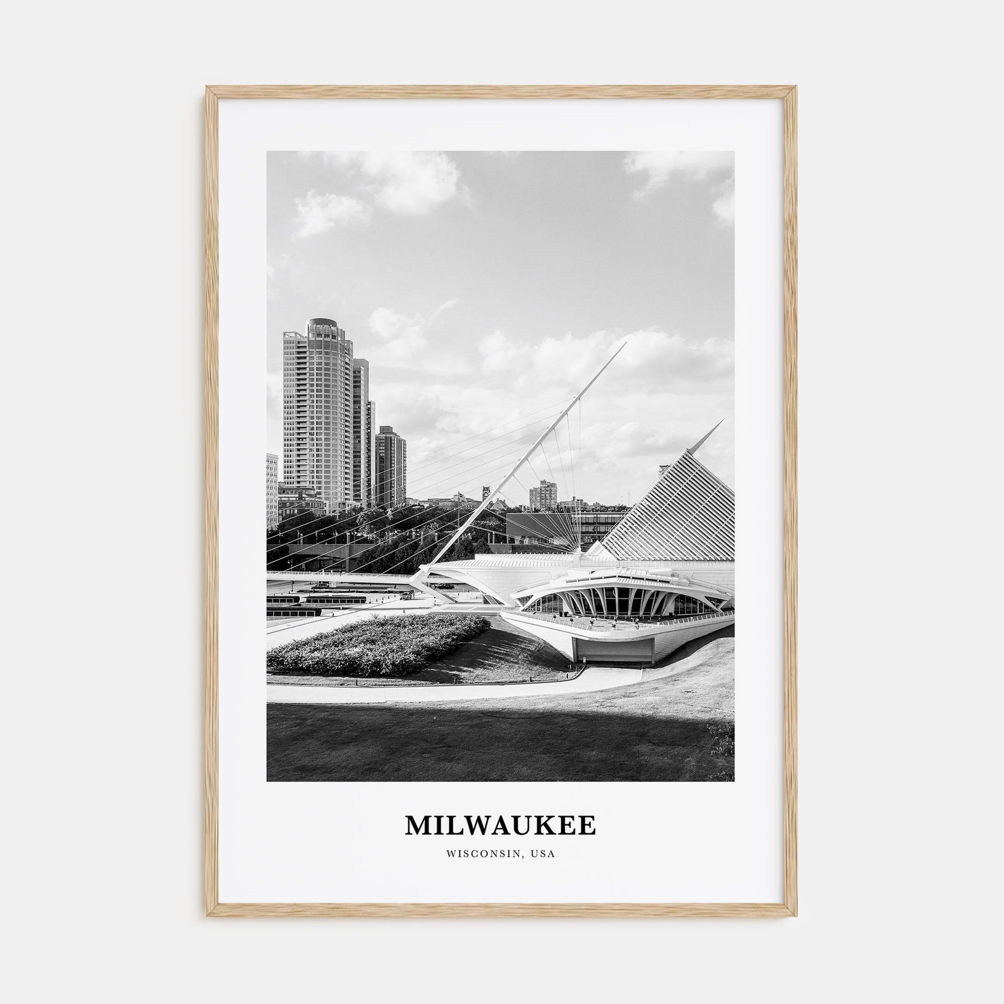 Milwaukee Portrait B&W No 2 Poster