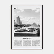 Milwaukee Travel B&W No 1 Poster
