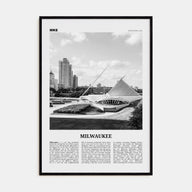 Milwaukee Travel B&W No 1 Poster