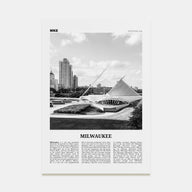 Milwaukee Travel B&W No 1 Poster
