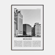 Milwaukee Travel B&W No 2 Poster