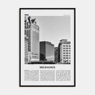Milwaukee Travel B&W No 2 Poster