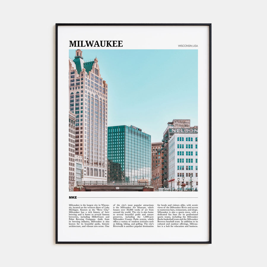 Milwaukee Travel Color Poster