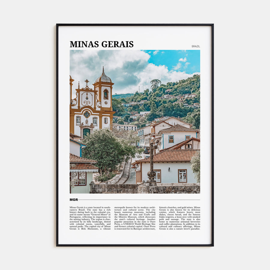 Minas Gerais Travel Color Poster