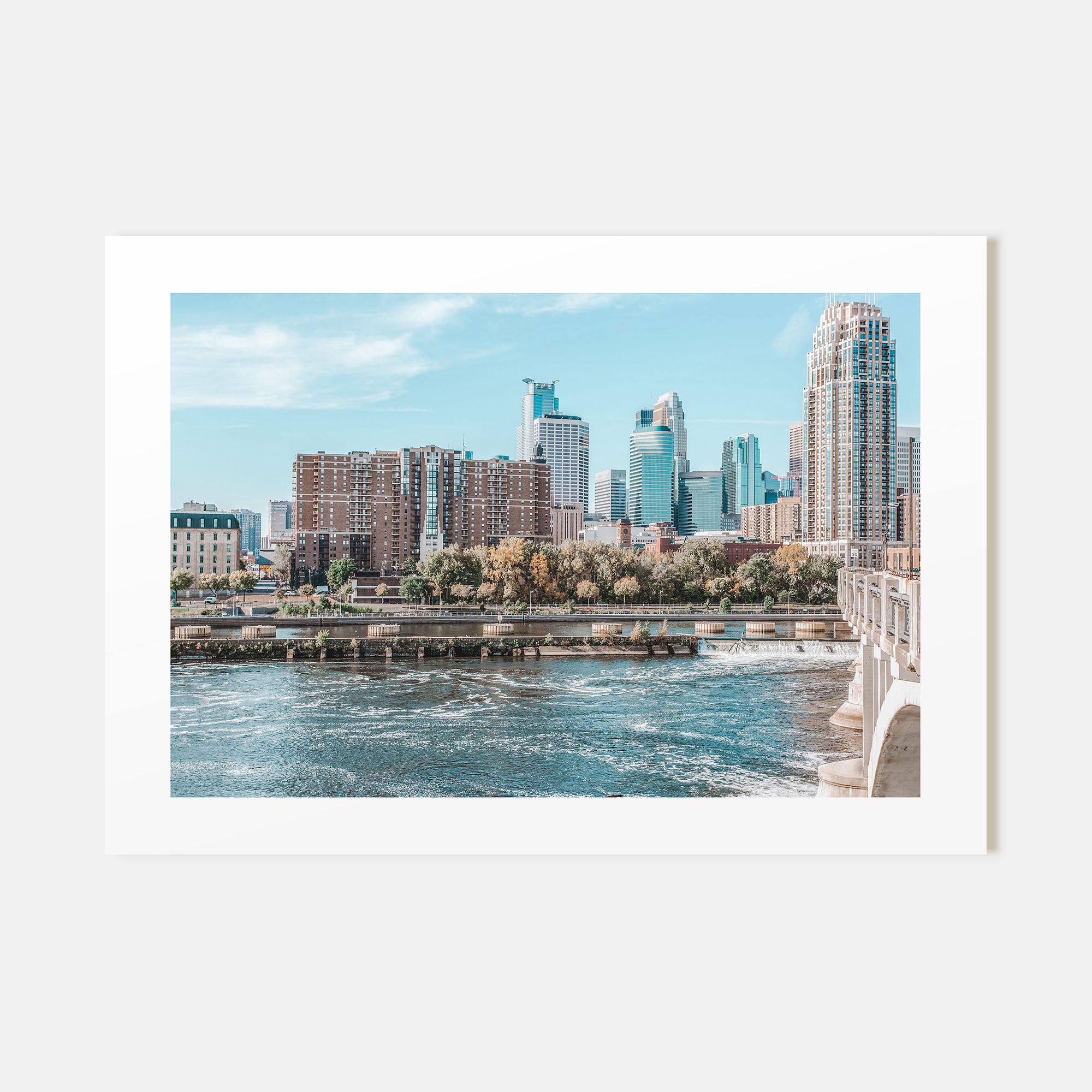 Minneapolis Landscape Color Poster