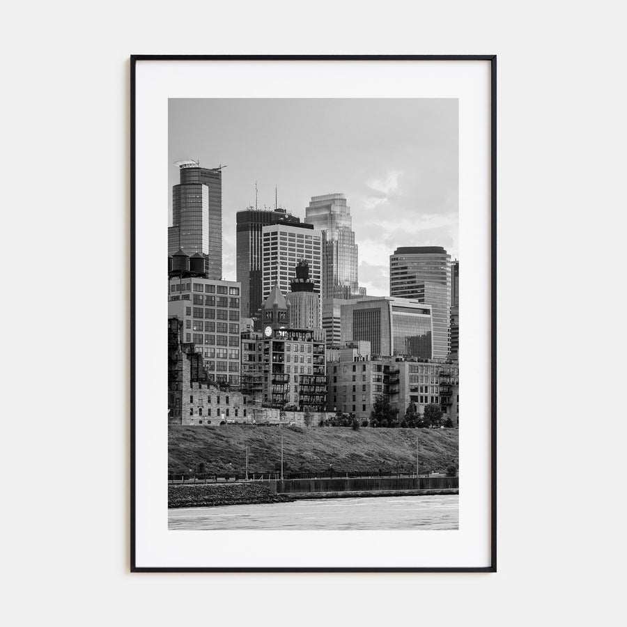 Minneapolis Photo B&W No 1 Poster