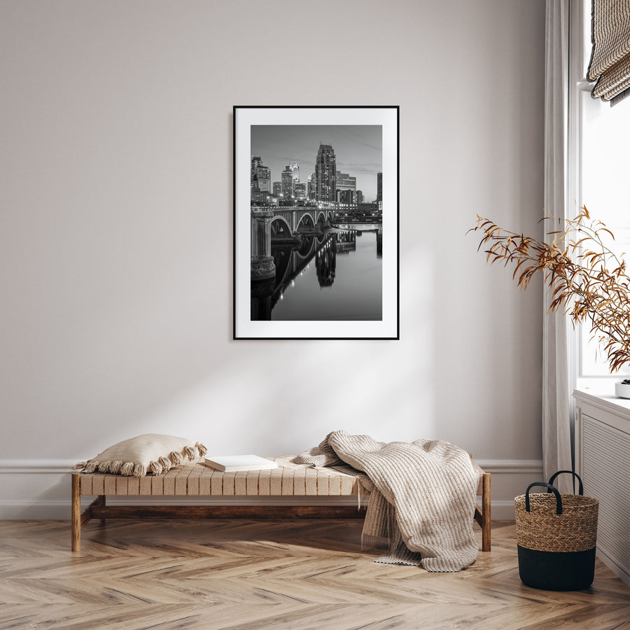Minneapolis Photo B&W No 2 Poster