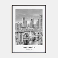Minneapolis Portrait B&W No 1 Poster