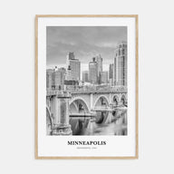 Minneapolis Portrait B&W No 1 Poster