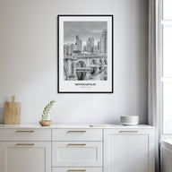 Minneapolis Portrait B&W No 1 Poster