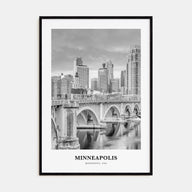 Minneapolis Portrait B&W No 1 Poster