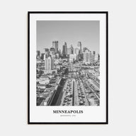 Minneapolis Portrait B&W No 3 Poster