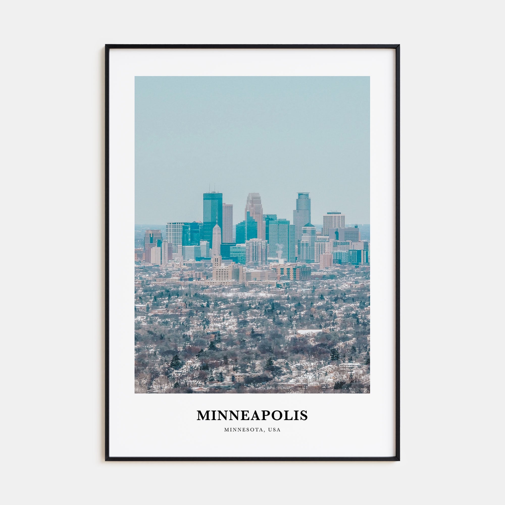 Minneapolis Portrait Color No 1 Poster