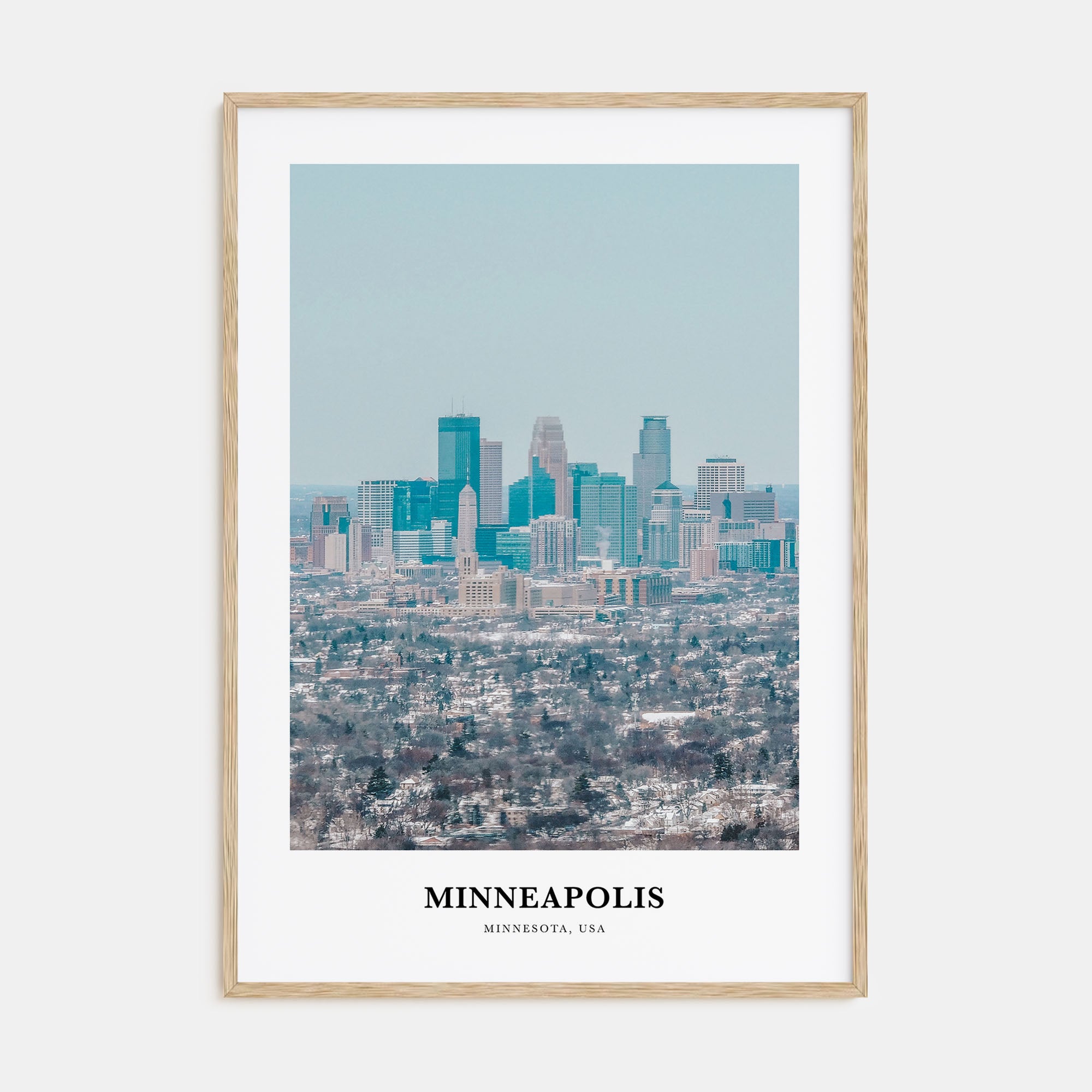 Minneapolis Portrait Color No 1 Poster