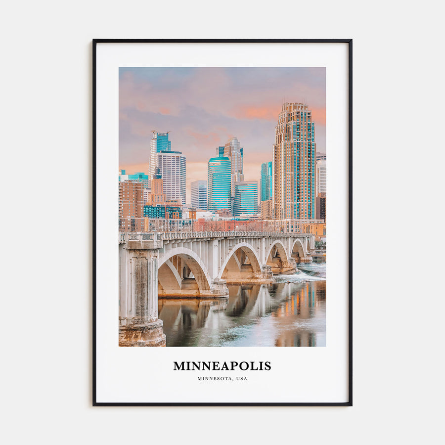 Minneapolis Portrait Color No 2 Poster