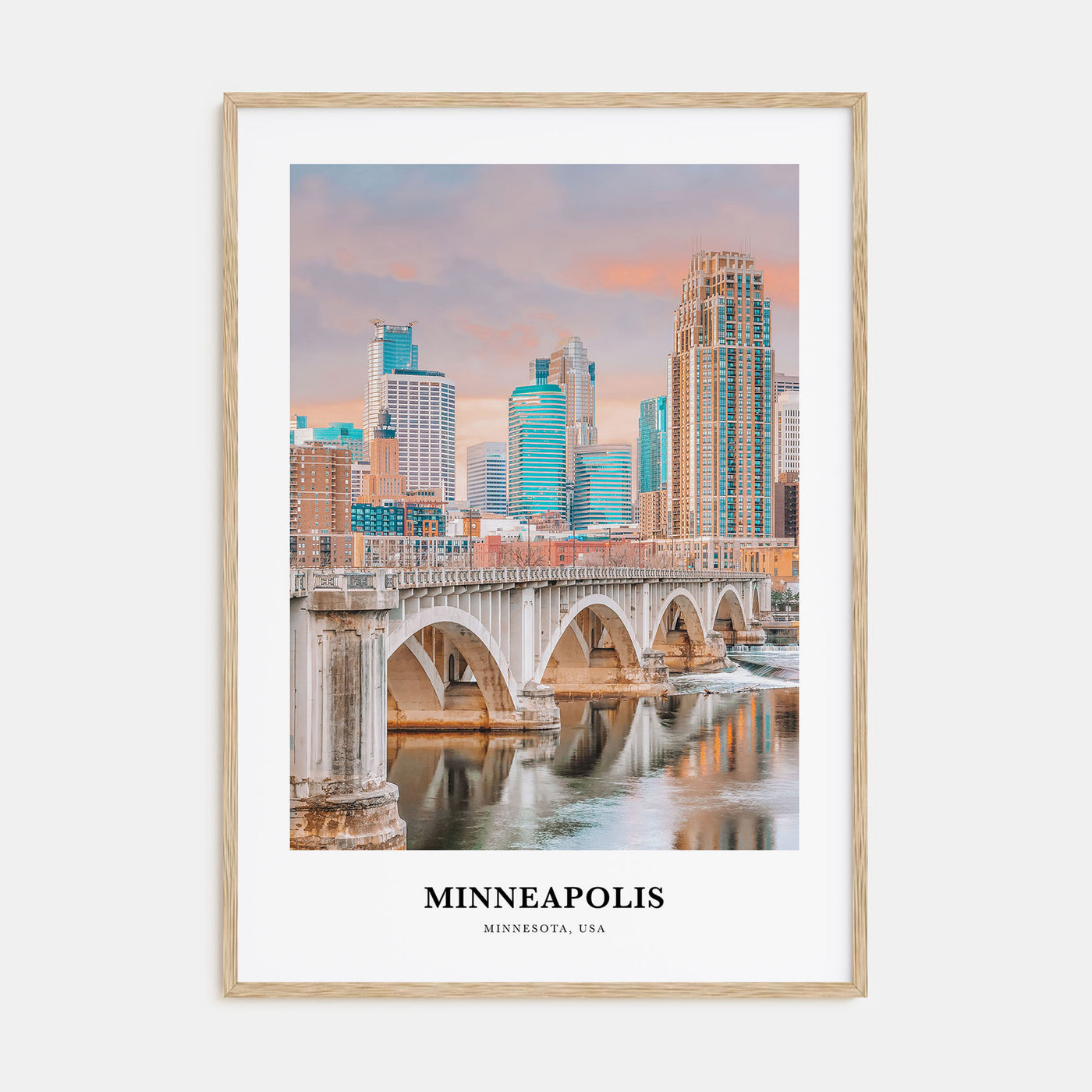 Minneapolis Portrait Color No 2 Poster