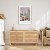 Minneapolis Portrait Color No 2 Poster