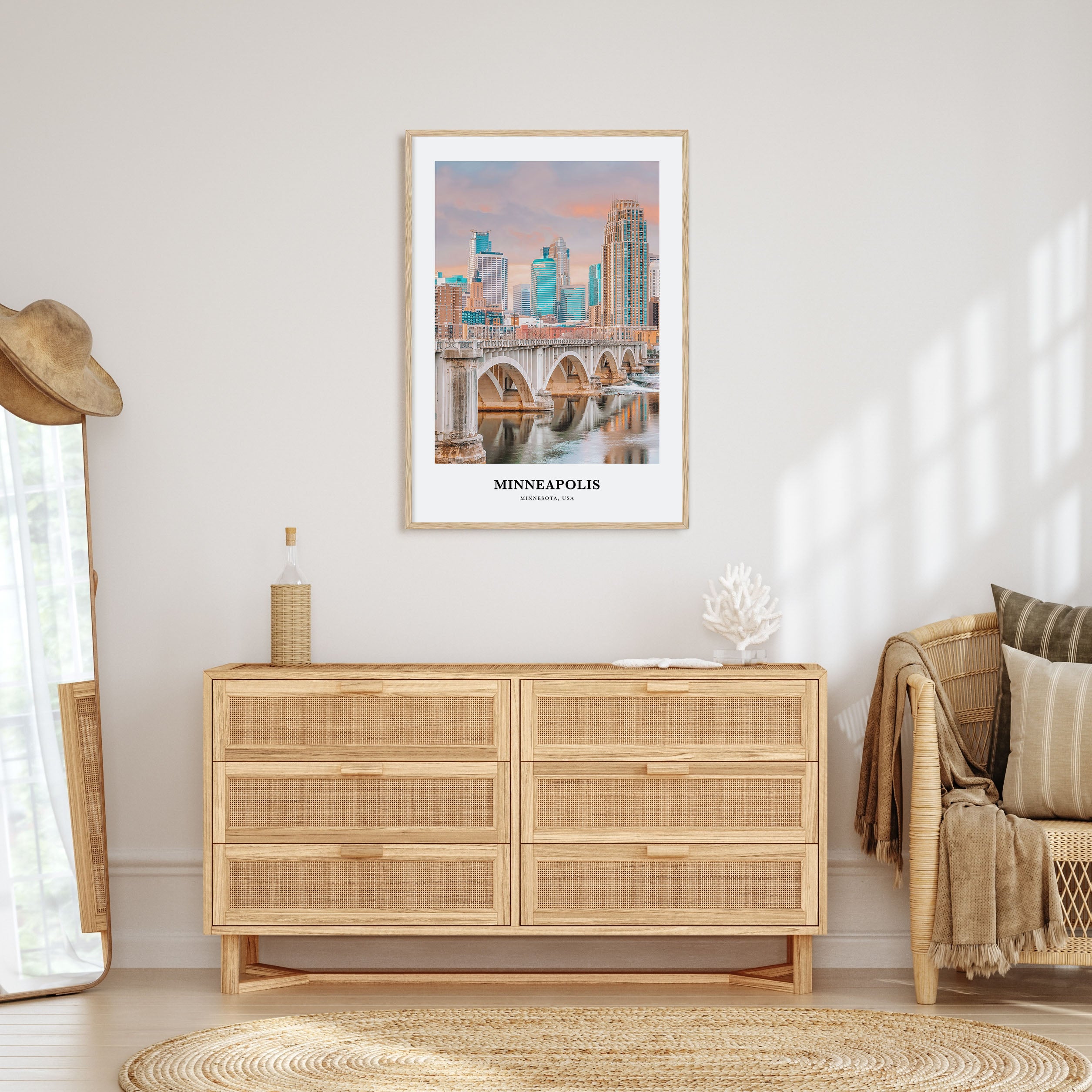 Minneapolis Portrait Color No 2 Poster