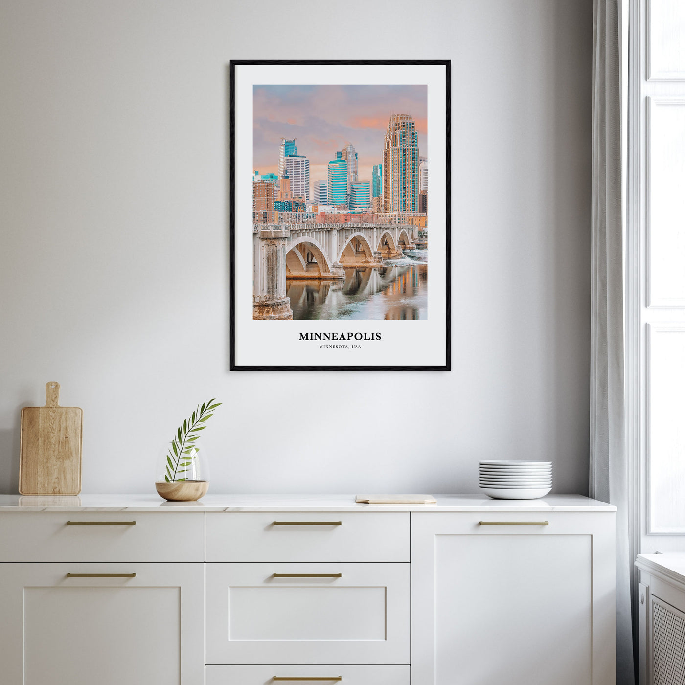 Minneapolis Portrait Color No 2 Poster
