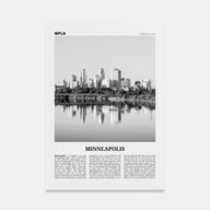 Minneapolis Travel B&W No 1 Poster