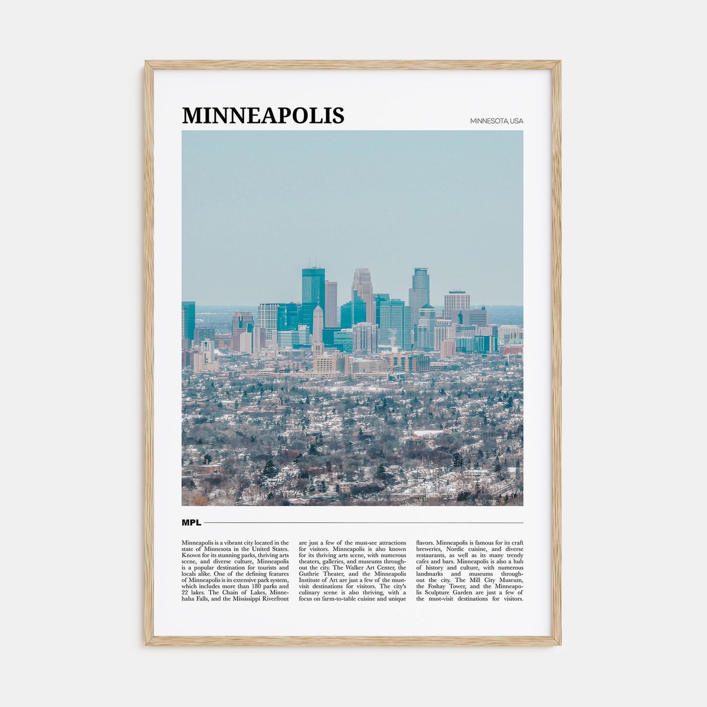 Minneapolis Travel Color No 1 Poster