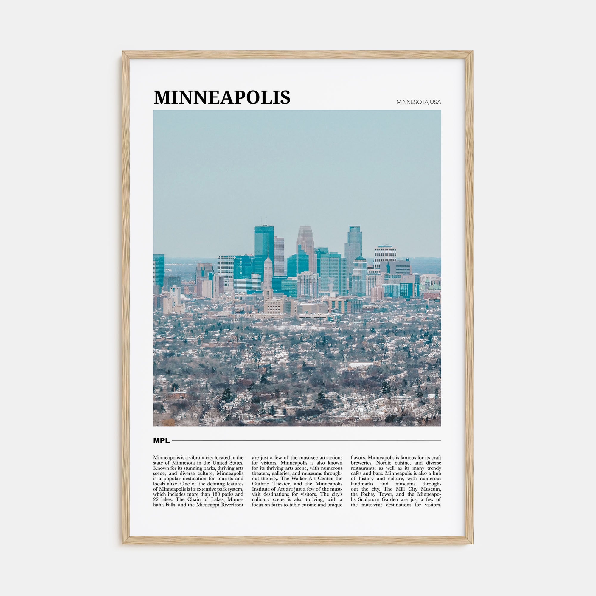 Minneapolis Travel Color No 1 Poster