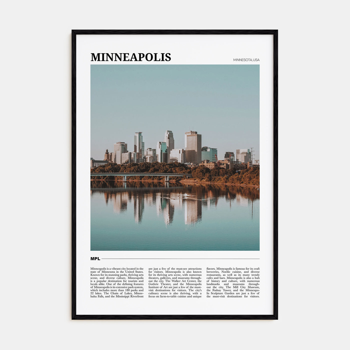 Minneapolis Travel Color No 3 Poster