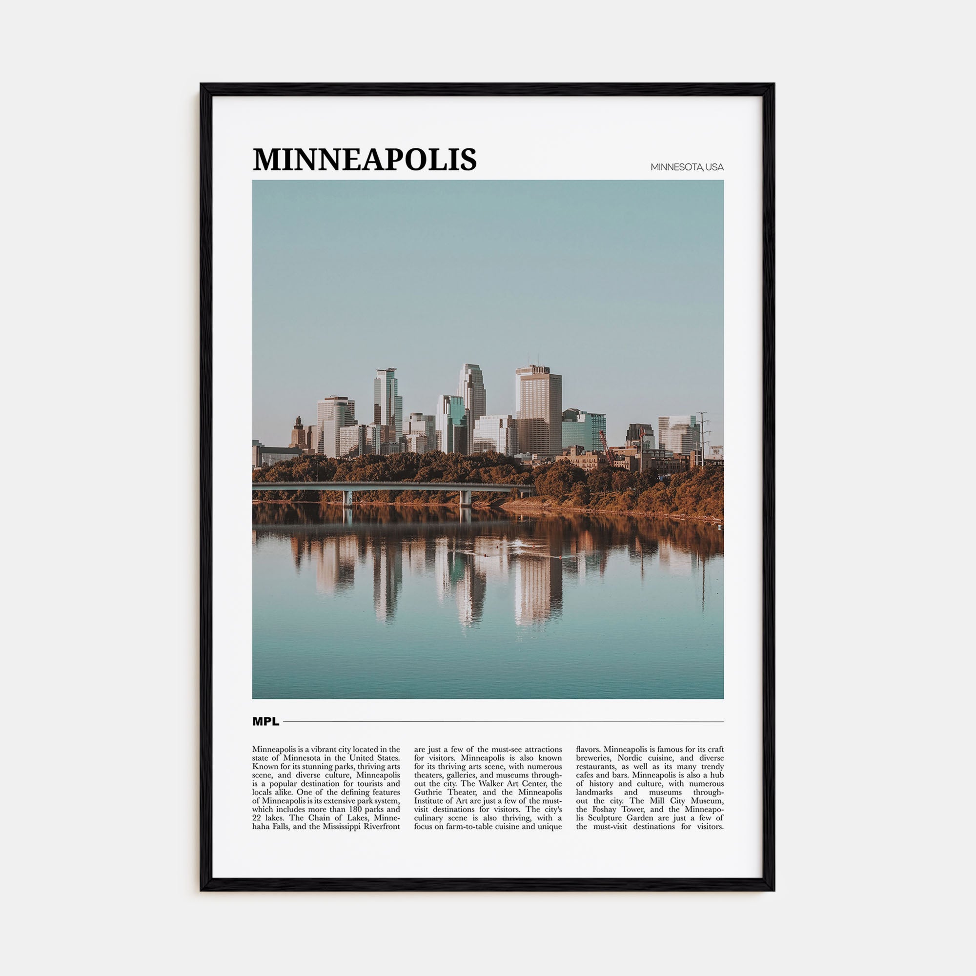 Minneapolis Travel Color No 3 Poster