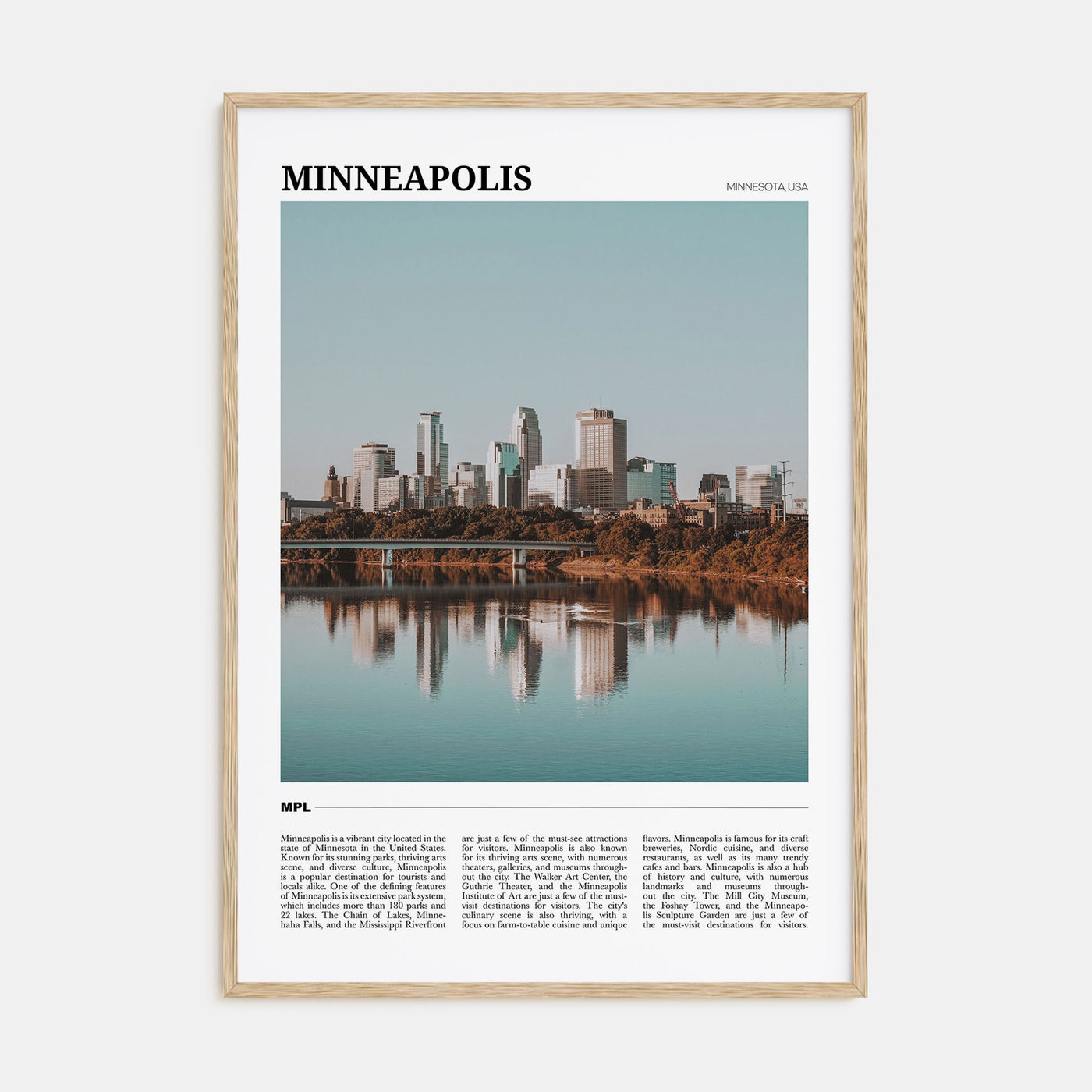 Minneapolis Travel Color No 3 Poster