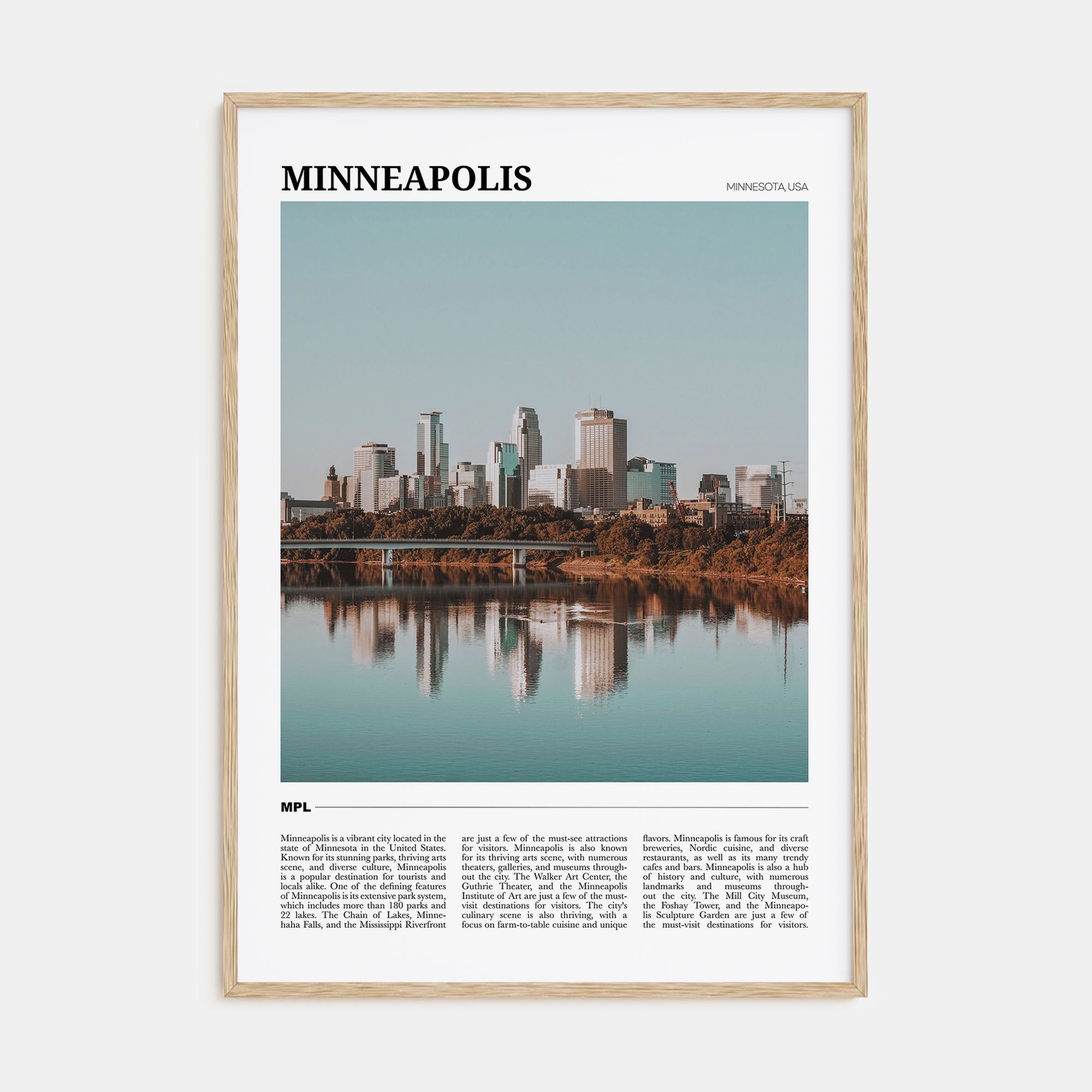 Minneapolis Travel Color No 3 Poster