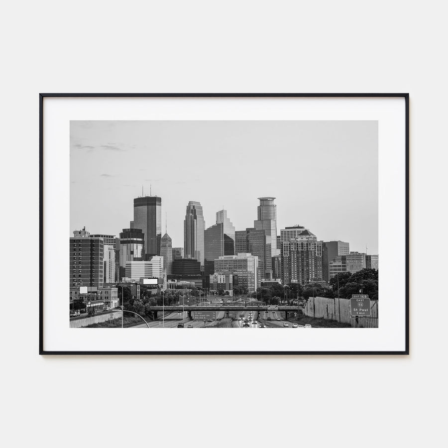 Minnesota Landscape B&W Poster