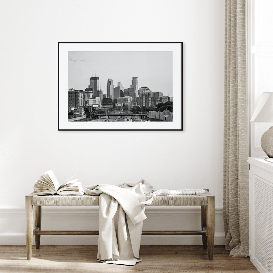Minnesota Landscape B&W Poster