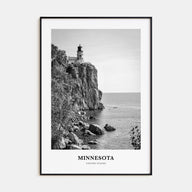 Minnesota Portrait B&W Poster