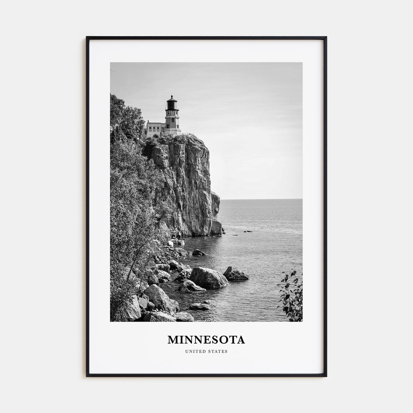 Minnesota Portrait B&W Poster