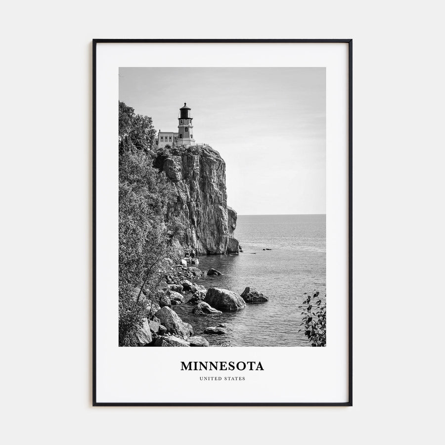Minnesota Portrait B&W Poster