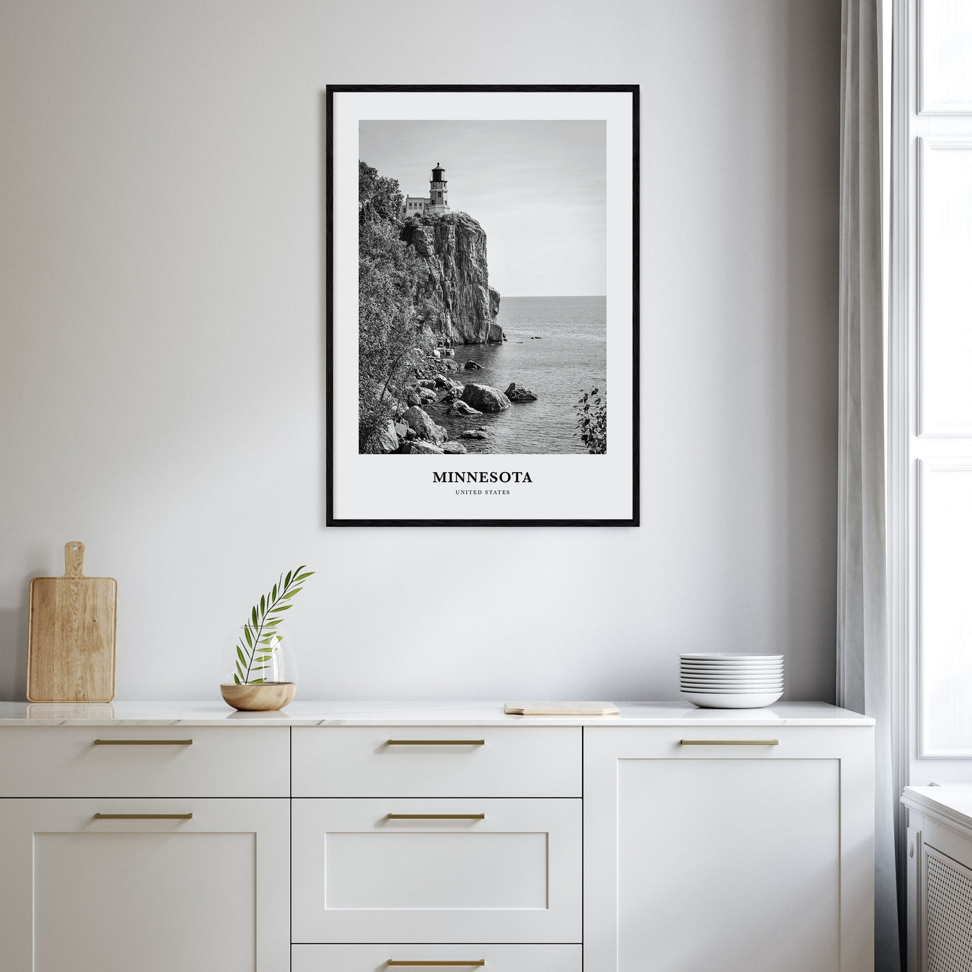 Minnesota Portrait B&W Poster
