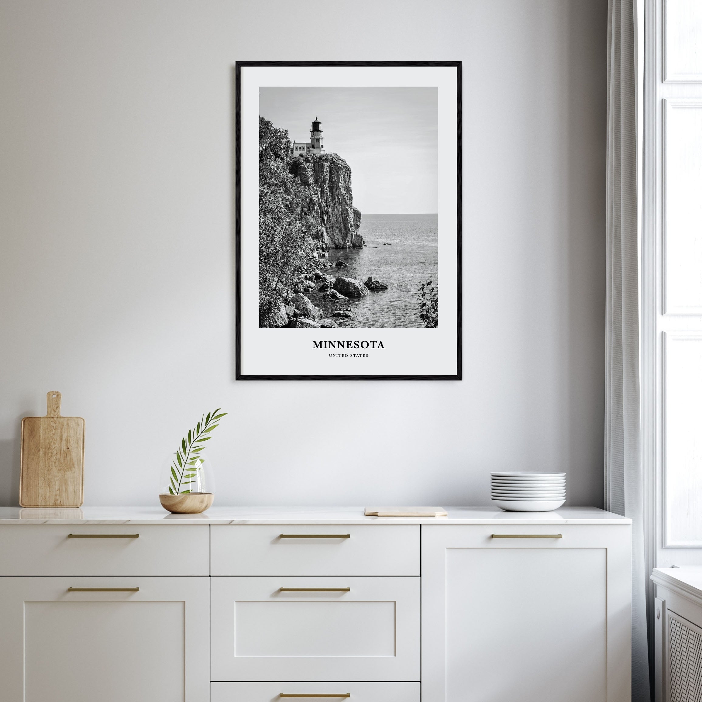 Minnesota Portrait B&W Poster
