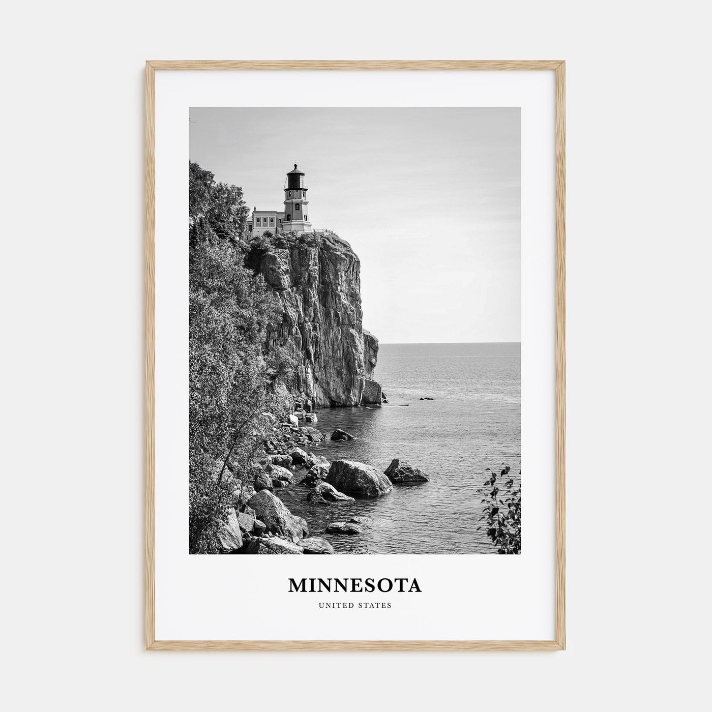 Minnesota Portrait B&W Poster