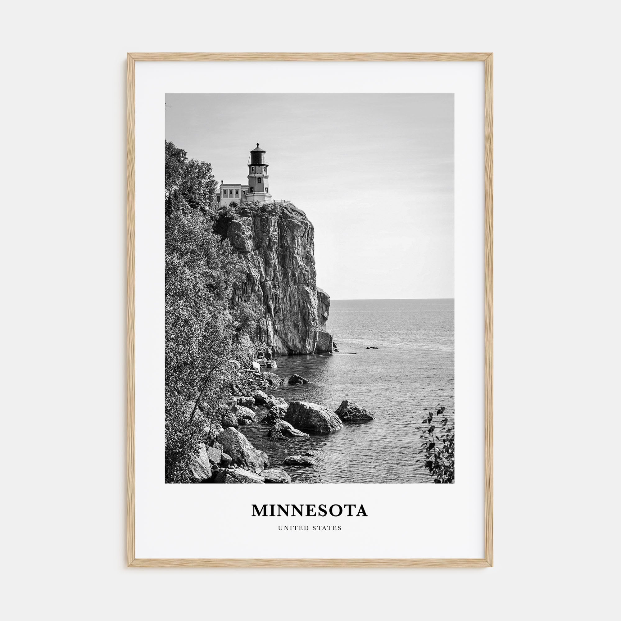 Minnesota Portrait B&W Poster