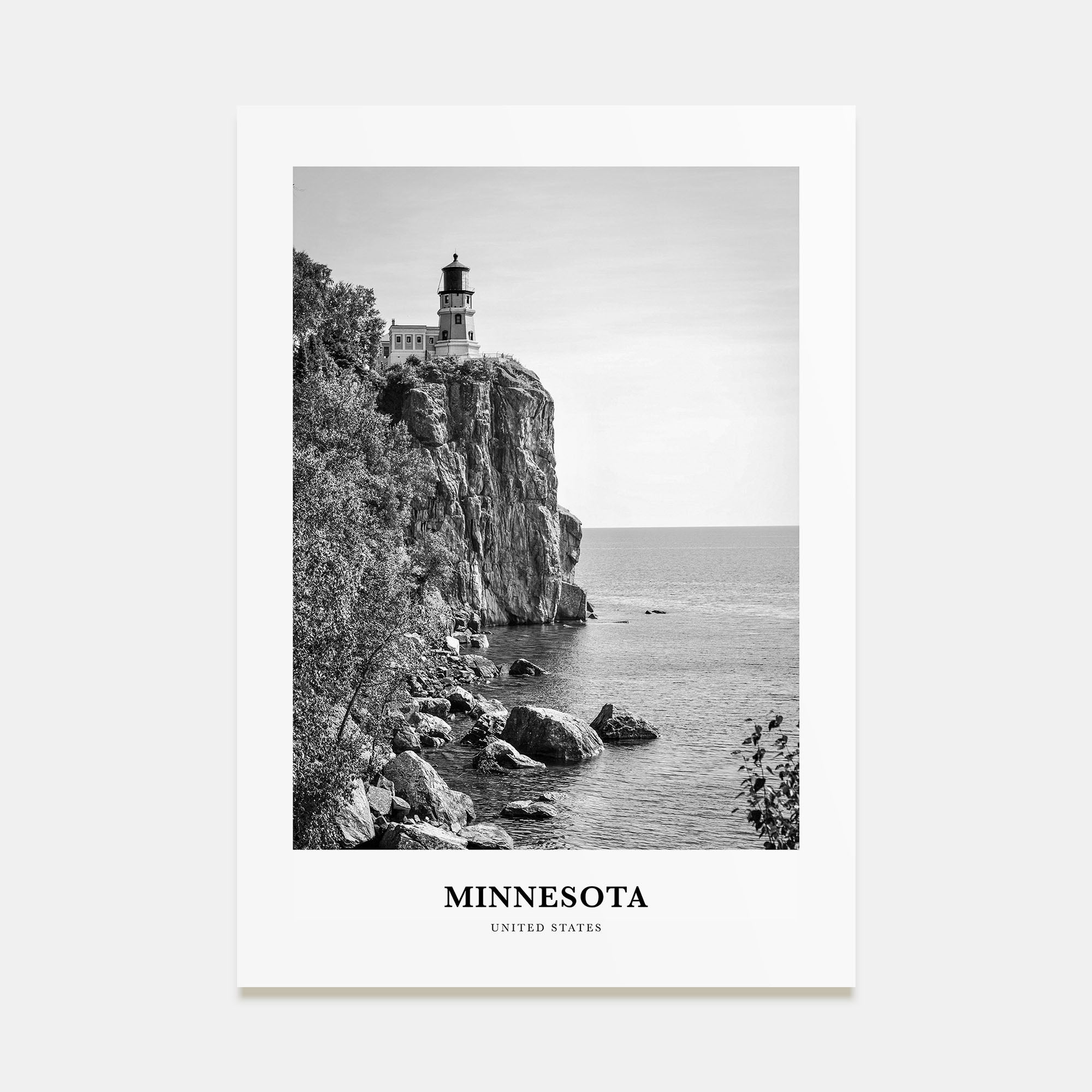 Minnesota Portrait B&W Poster