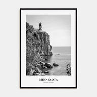 Minnesota Portrait B&W Poster