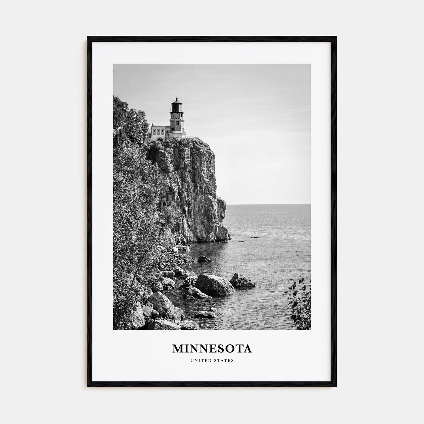 Minnesota Portrait B&W Poster