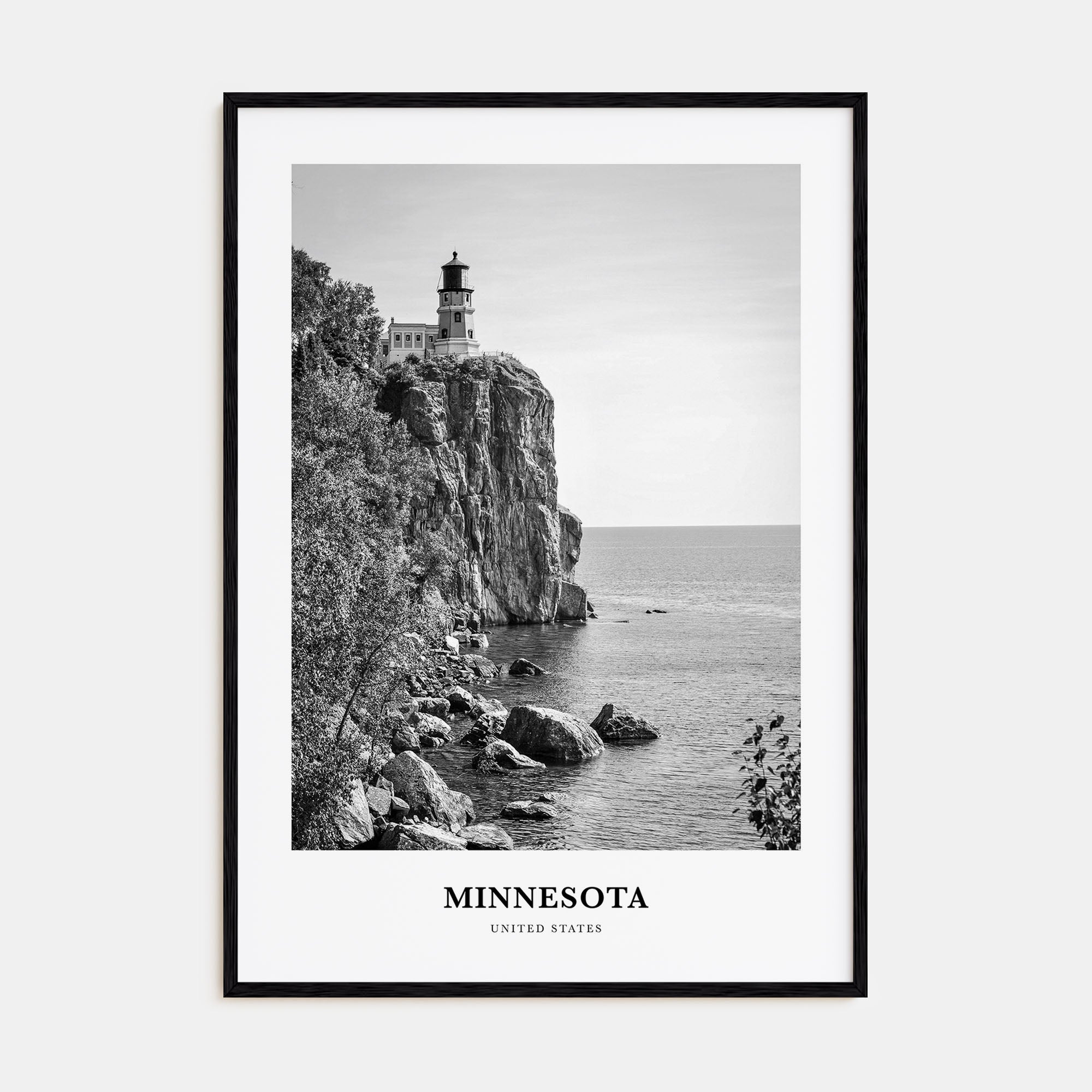Minnesota Portrait B&W Poster