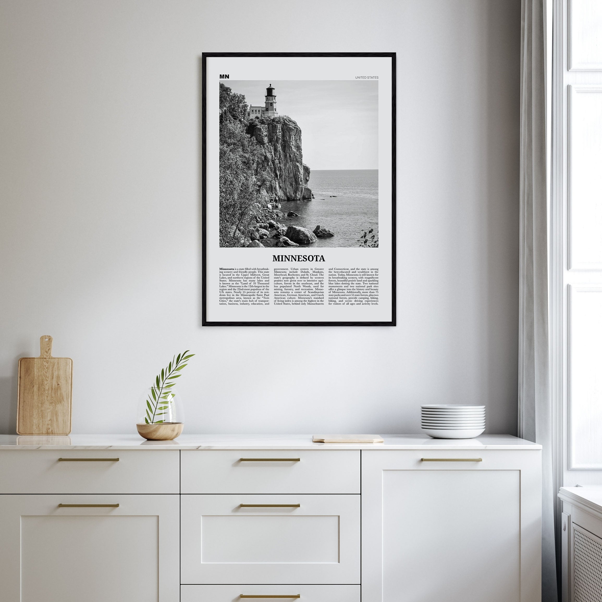 Minnesota Travel B&W No 1 Poster