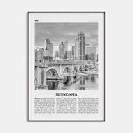 Minnesota Travel B&W No 2 Poster