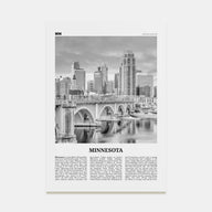Minnesota Travel B&W No 2 Poster