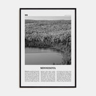 Minnesota Travel B&W No 3 Poster