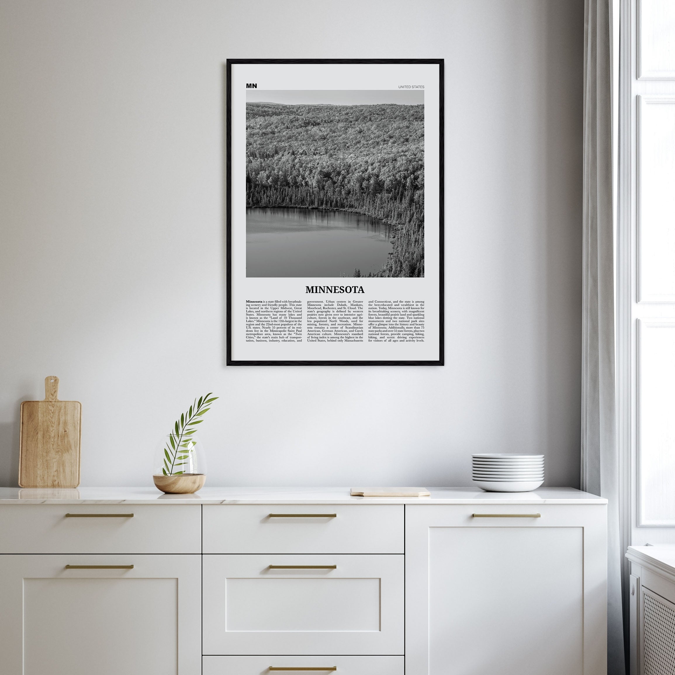 Minnesota Travel B&W No 3 Poster