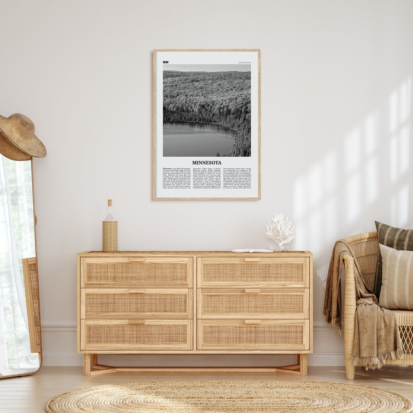 Minnesota Travel B&W No 3 Poster